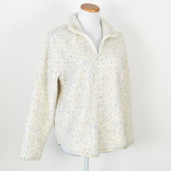 J. Crew Flecked Sherpa Fleece Zip Up Jacket NEW - S - Picture 8 of 10